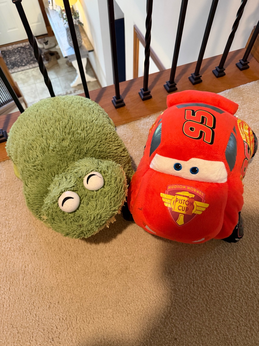 My Pillow Pets Bundle – Lightning McQueen & Green Turtle Plush Pillows - Picture 1 of 6